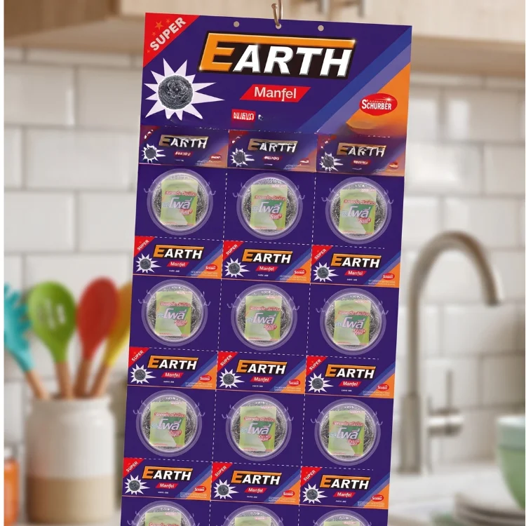 Esponjilla Earth x12 Unidades